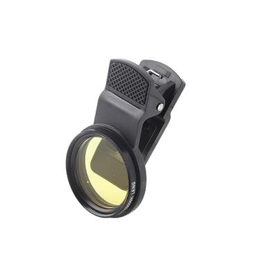 Imagem de Naroote Lente de Filtro Macro para Aquário, Lente de Fotografia Com Recursos Finos para Captura de Tanque de Peixes Com de Filtro Amarelo e Laranja Abs