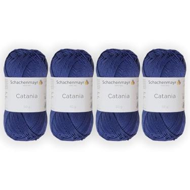 Imagem de 4 novelos/pacote Schachenmayr (SMC) Catania Originals Yarn, cada bola 50 g (125 m), 100% algodão mercerizado para fio de tricô e crochê, peso esportivo, 420 - Mônaco