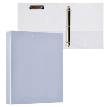 Imagem de Pasta para fichário de pervinca, três anéis com prancheta, organizador de fichário de 2,5 cm, 2 unidades