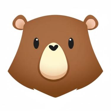 Imagem de Placa de Parede Decorativa Urso, MDF, Marrom, 35 x 25 x 0,3 cm, Decoração Infantil