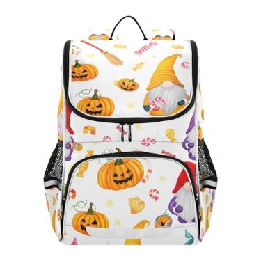 Imagem de Joisal Girls Backpack for Kids Student Travel Back to School Bags Cute Cute Halloween Gnomes Brooms Bookbag Daycare Elementary Funny Backpacks Boys Capacity 18L