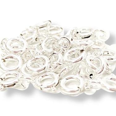 Imagem de Kit 10 fecho Boia Prata 925 Montagem  Pulseira Colar - Lojas La&Ny Pra