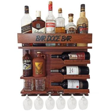 Imagem de Barzinho Para Sala Decoração para casa - Bar Doce Bar cor Imbuia - Co2