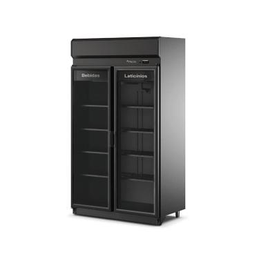 Imagem de Expositor Refrigerado Vertical 869 Litros Auto Serviço 2 Portas de Vidro Fricon ACFM785 Total Black - 220V
