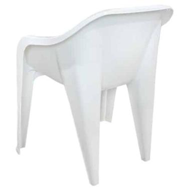 Imagem de Cadeira Poltrona Confort Luxo Branca Prática Leve Empilhável - Arqplas