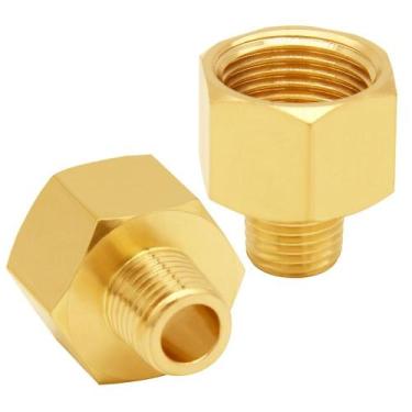 Imagem de Adaptador redutor de latão Uenede 1 NPT fêmea para 3/4 NPT macho
