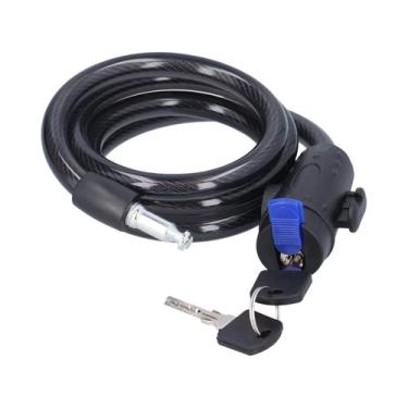 Imagem de Cadeado De Aço Antifurto Reforçado De 8mm Com 2 Chaves Para Segurança 