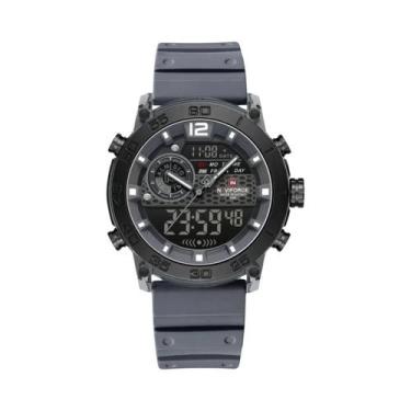 Imagem de Relógio Esportivo Masculino Leve NAVIFORCE Com Duplo Display, Luz Notu