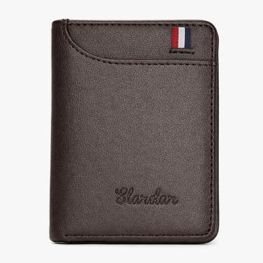 Imagem de Carteira Slim Pequena Porta Cartão e Documentos Masculina Elegante Cor