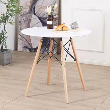 Imagem de Mesa de Jantar Eames Eiffel 70cm Redonda Design Moderno - Móveis La Be