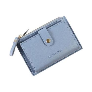 Imagem de Carteira Curta Feminina Fofa, Porta-Cartões Simples, Estilo Ins, Armaz