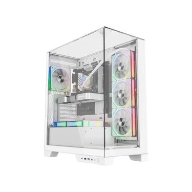 Imagem de Gabinete Liketec Gamer Empire, Sky Tower, ATX Sem FANs, Snow - LC-AT-EMPIRE-2092-Unissex