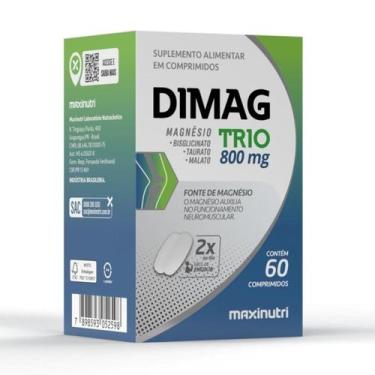 Imagem de Dimag Trio 800mg Fonte de magnésio 60 Comprimidos - MAXINUTRI