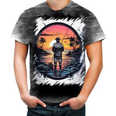 Imagem de Camiseta Desgaste Pesca Esportiva Pôr do Sol Peixes 17 - Kasubeck Stor