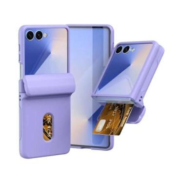 Imagem de Capa Carteira Samsung Galaxy Z Flip Com Suporte Para Cartões E Proteçã