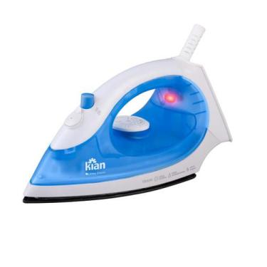 Imagem de Ferro de Passar Roupa a Vapor FPV100 Azul Base Antiaderente 1300W Kian
