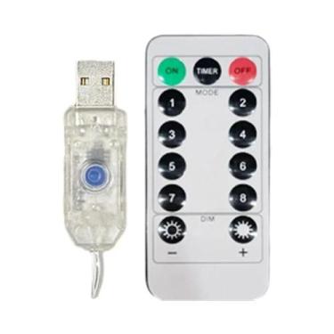 Imagem de Luzes De Fada LED Para Casamento Ao Ar Livre, 8 Modos, Cortina USB, De