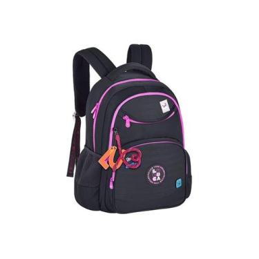 Imagem de Mochila Escolar Luluca Original Reforçada LU24635, Preto, 00