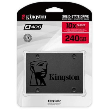 Imagem de SSD Kingston A400, 240GB, SATA III, 2.5 Polegadas, Leitura 500MBs, Gra