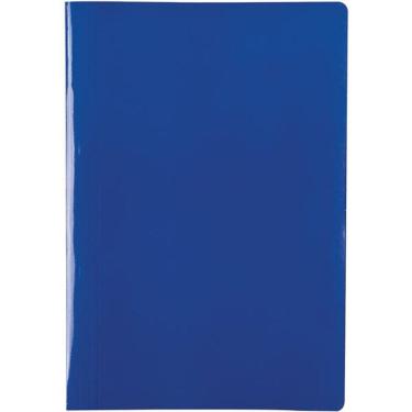 Imagem de Pasta Grampo Trilho Papel Ofício Azul Delloplex Pacote com 10 Dello