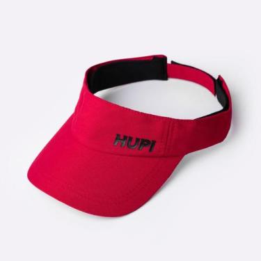 Imagem de Viseira para Corrida Microfibra HUPI Vermelho, Vermelho