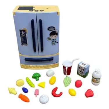 Imagem de Geladeira Infantil de Brinquedo com Luz, Som e Efeito de Fumaça Realis
