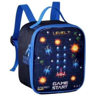 Imagem de Lancheira Térmica Infantil Escola Creche Passeio Menino Game Start - C