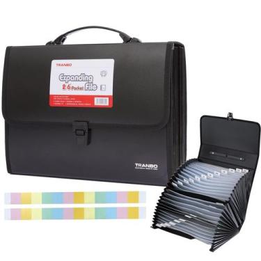 Imagem de Organizador de Arquivos TRANBO com 26 Bolsos, Tamanho Carta, com Alça