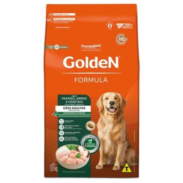 Imagem de Ração Seca Golden Formula Cães Adultos Frango, Arroz e Vegetais 3Kg