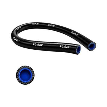 Imagem de Tubo De Silicone Preto 4 Camadas 1 Metro Flexível Resistente Ao Calor 