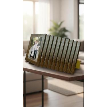 Imagem de Kit 10 Porta Retratos 10x15 Madeira Tabaco C/ Acetato - Congratulation