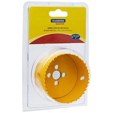 Imagem de Tramontina 42620076, Serra Copo Bi Metálica 76Mm 3, Dentes Aço Rápido HSS, Pintura Eletrostática, Rosca 1/2'', Amarelo