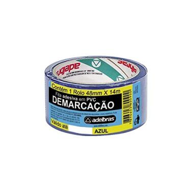Imagem de Fita Demarcação Solo 48X14M Azul Adelbras