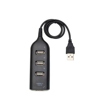Imagem de Hub Usb 4 Portas 2.0 Preto 1 Entrada 4 Saídas