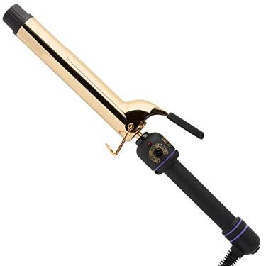 Imagem de HOT TOOLS Ferro de ondulação extra longo ouro 24K profissional com revestimento resistente ao calor, 1-1/4"