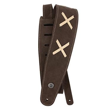 Imagem de D'Addario Alça de guitarra ajustável de couro de camurça vintage, marrom/bege