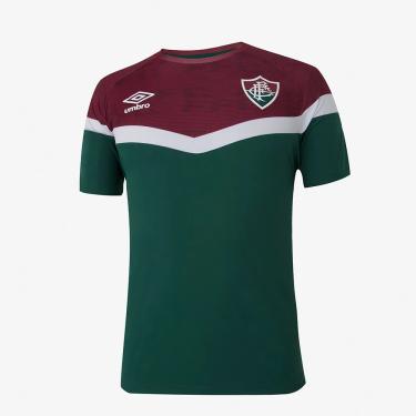 Imagem de Camisa Fluminense Treino 23/24 Umbro Masculina - Verde + Vinho