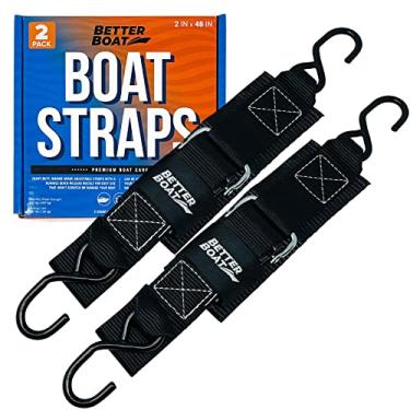 Imagem de Alças de amarrar para barcos no reboque, tiras de amarrar para barco, fecho de fivela manual resistente, 5 cm x 122 cm, pequeno em trânsito de 1,2 m, sem catraca, acessórios de reboque para barcos e jet ski