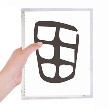 Imagem de Caderno Tian com inscrição óssea e sobrenome chinês, caderno de folhas soltas, diário recarregável, papelaria