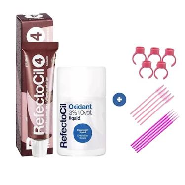 Imagem de Kit Refectocil 1 Tinta + 1 Oxidante N° 4 Acaju + Acessórios