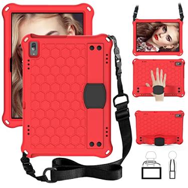 Imagem de Capa para tablet Para crianças para lenovo smart tab M10 tb-x605f Caixa da tabuleta para Lenovo E10 / TB-X104F EVA Cubra com enchimento portátil macio à prova de choque envoltório durável, alça de omb