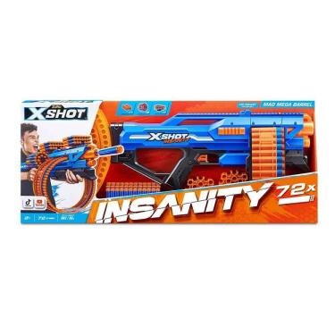 Imagem de Lançador de Dardos - X-Shot Insanity - Mad Mega Barrel - 72 Dardos - Candide