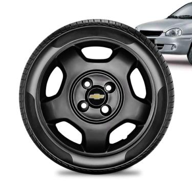 Imagem de Calota Chevrolet Corsa aro 14 2004 Preta Brilhante Emb Pret