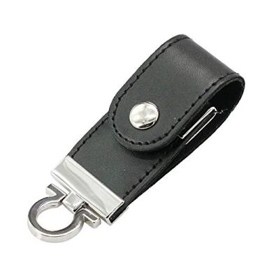 Imagem de Chaveiro PU preto de 64 GB USB 2.0 Flash Driver Pen Drive U Disk PenDrive Pen Drive USB Flash Disk USB Flash Card Pen Drive