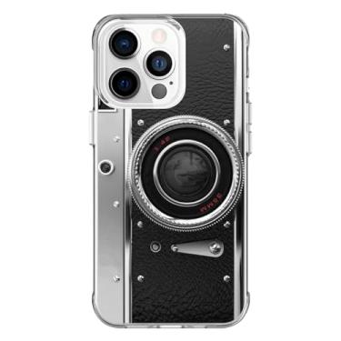 Imagem de Capa Capinha Anti Impacto para Iphone 11, 12, 13, 14, 15 e suas variações Modelo Câmera Retrô (Iphone 13 Pro Max)