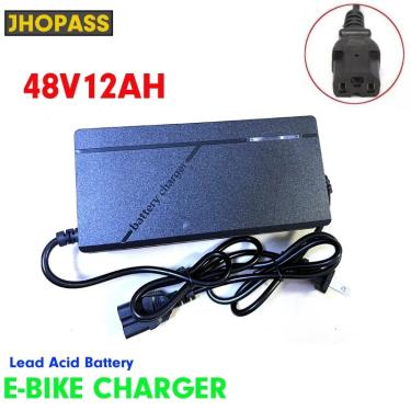 Imagem de Display led 48v 12ah carregador de bateria acidificada ao chumbo para scooters bicicleta elétrica