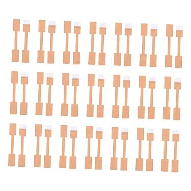 Imagem de Operitacx 200 Unidades Rótulo etiquetas adesivas etiqueta de preço Etiqueta de exibição tags adesivas etiquetas para pulseiras tags quadradas quadrado adesivo Papel Kraft