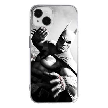 Imagem de ERT GROUP Capa de celular para Apple iPhone 14 Plus, padrão DC original e oficialmente licenciado, Batman 019 perfeitamente ajustada à forma do celular, capa de TPU
