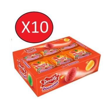 Imagem de Kit 10 Caixas Mini Goma Docigoma Frutas 25X18g - Docile