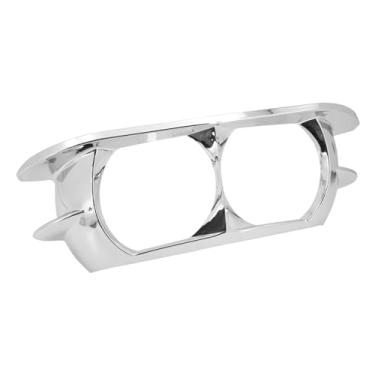 Imagem de Rebacker farol de motocicleta moldura de cobertura de farol para Harley Road Glide 2015-2019, cromado